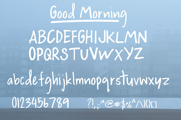 Good Morning | Handwritten Font in Display Fonts - product preview 5
