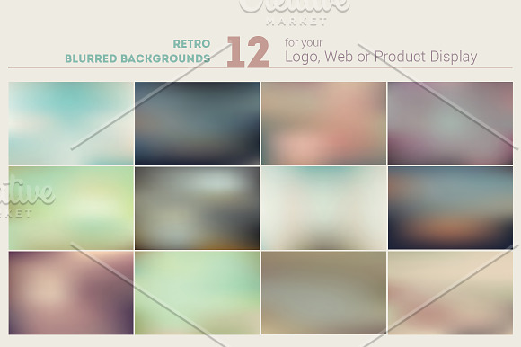 Blurred Backgrounds Pack in Textures - product preview 1