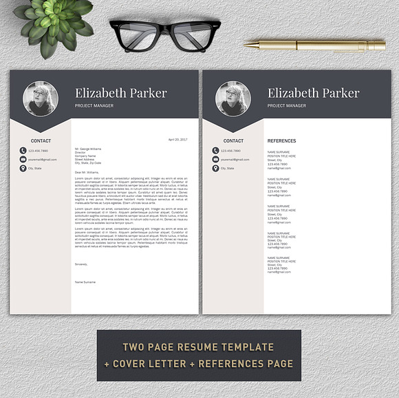 Resume Template | CV + Cover Letter in Resume Templates - product preview 1