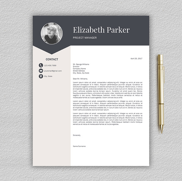 Resume Template | CV + Cover Letter in Resume Templates - product preview 4