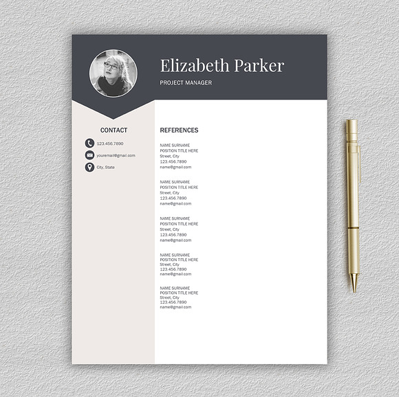 Resume Template | CV + Cover Letter in Resume Templates - product preview 5