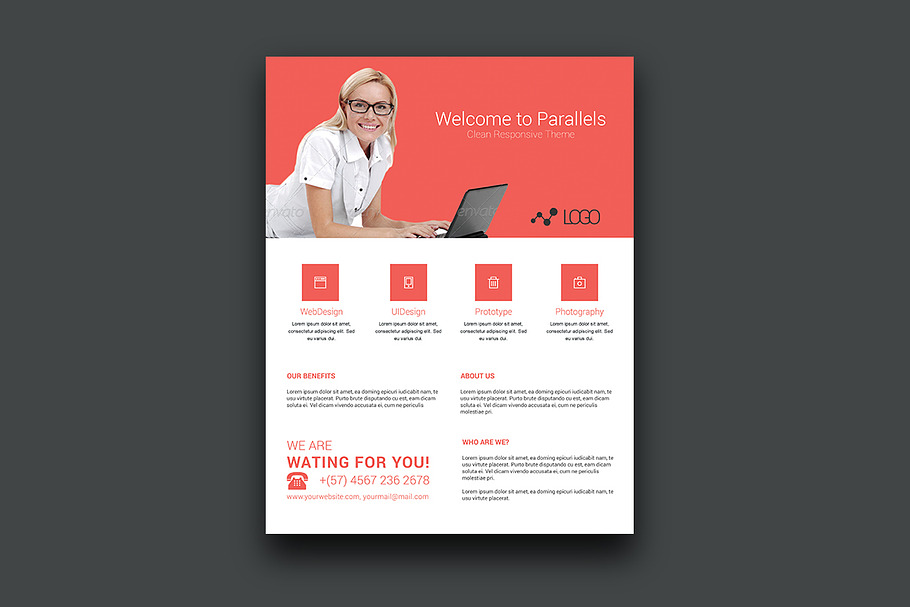 Web Design Flyer in Flyer Templates - product preview 8