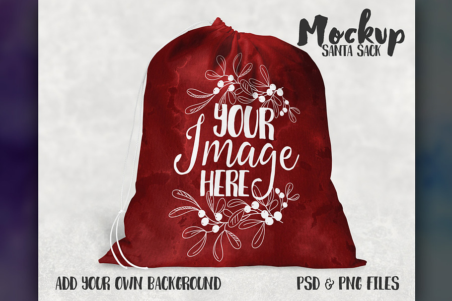 Santa Sack Mockup in Product Mockups - product preview 8