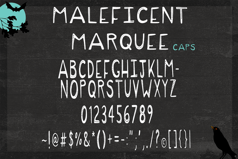 Maleficent Marquee Menacing Typeface