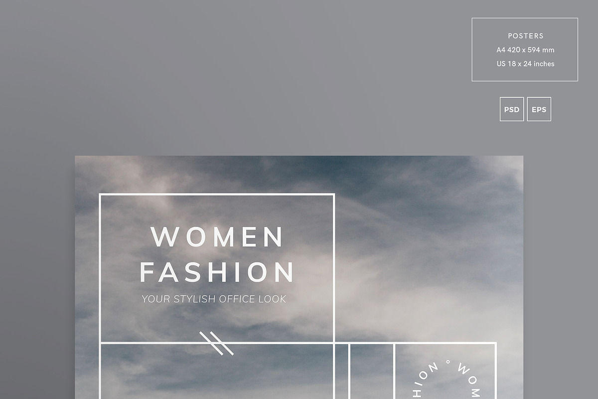 Posters | Women Fashion in Flyer Templates - product preview 8