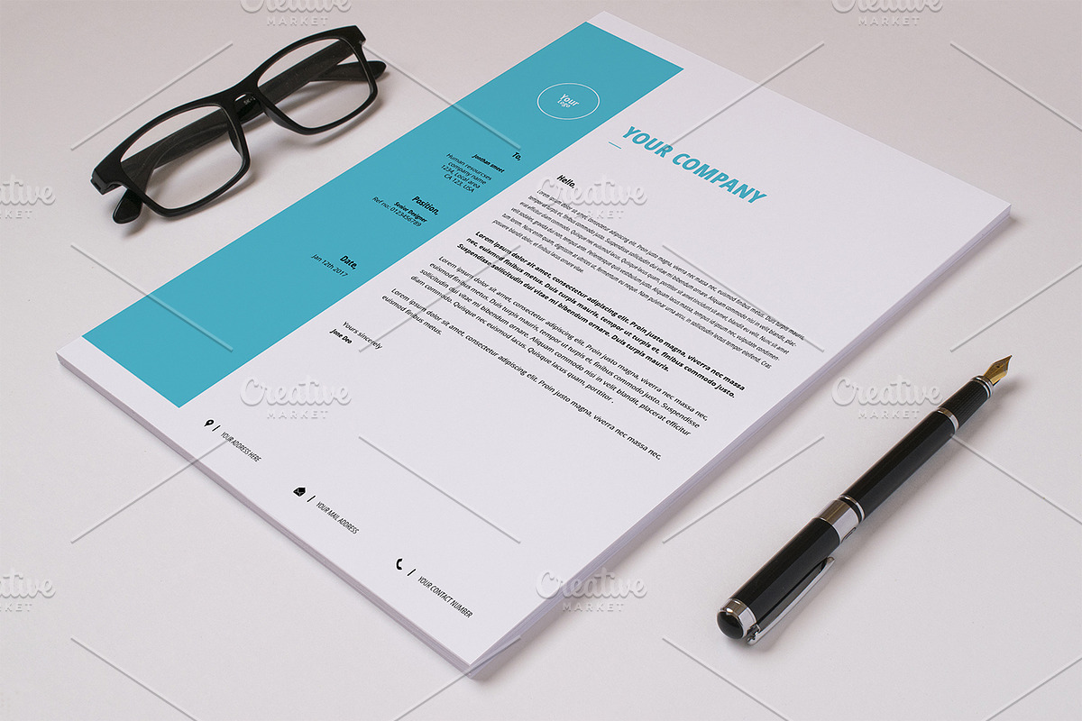 Business Letterhead Template-V11 in Stationery Templates - product preview 8
