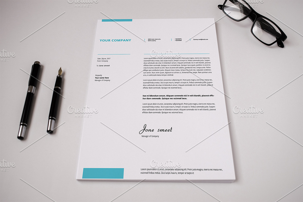 Corporate Letterhead-V12 in Stationery Templates - product preview 8