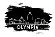 Olympia Skyline Silhouette.