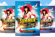 Summer Beach Party Flyer Template v2