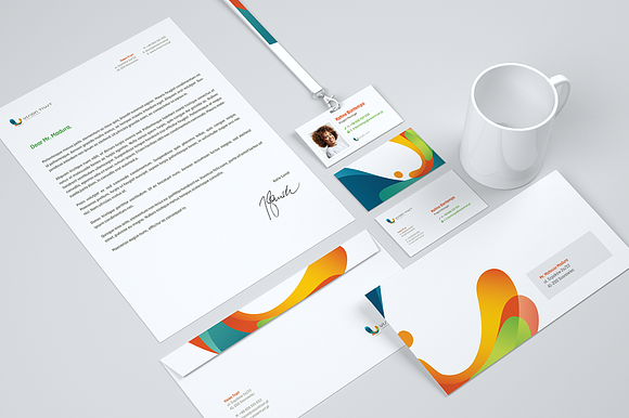 2 stationery + 1 iPhone mockups in Print Mockups - product preview 2