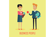 Business People Coffee Break