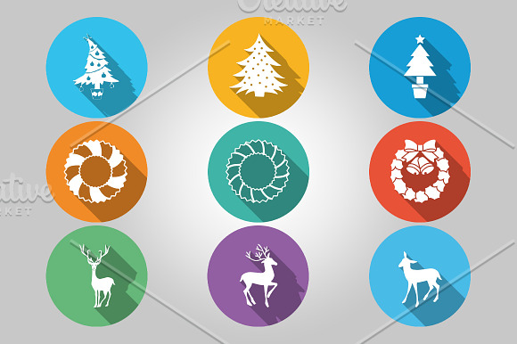 34 Christmas Vector Icons in Graphics - product preview 1