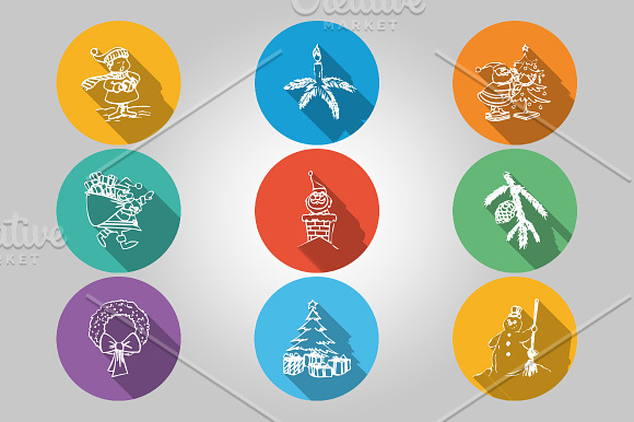 34 Christmas Vector Icons in Graphics - product preview 2