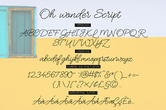 Oh Wonder Font + Bonus Font & Logos in Script Fonts - product preview 7