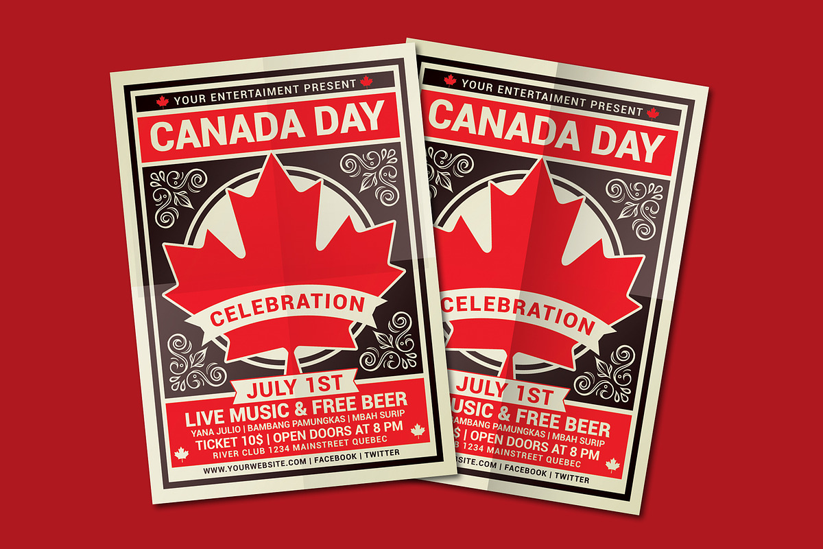 Canada Day Flyer Template in Flyer Templates - product preview 8