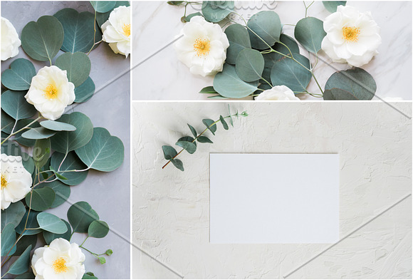 Eucalyptus Floral Mockup Bundle in Instagram Templates - product preview 3
