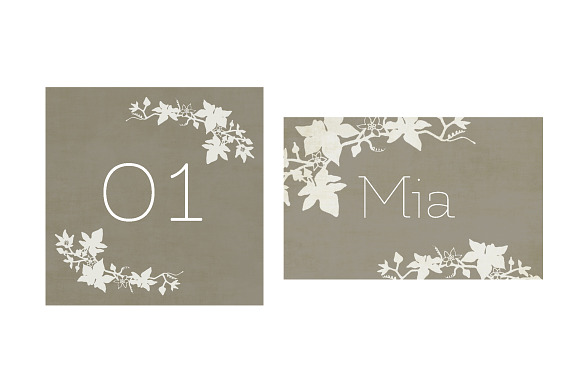 Ivy wedding Stationery in Wedding Templates - product preview 4