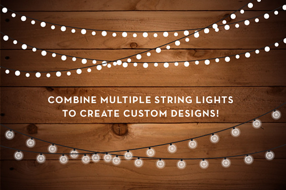 String Lights Clip Art Set - PNG, AI in Objects - product preview 2