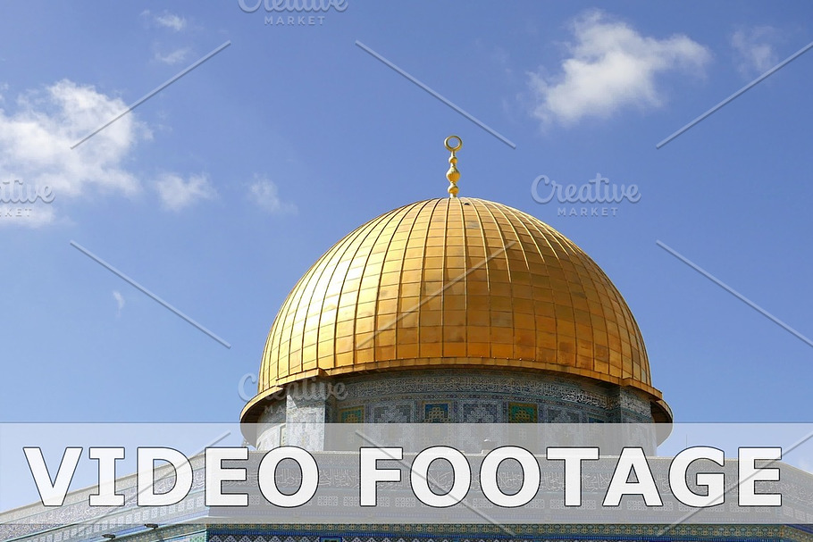 Dome of the Rock in Jerusalem over Temple Mount in Graphics - product preview 8