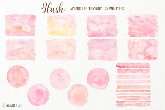 Watercolor Texture Blush in Textures - product preview 1