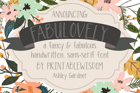 Fabulovely - a fancy sans-serif font in Fancy Fonts - product preview 2