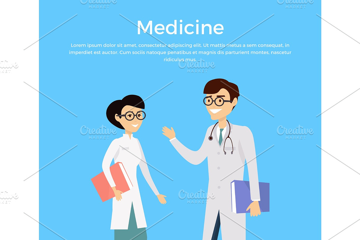 Medicine concept with health care experts characters. in Illustrations - product preview 8