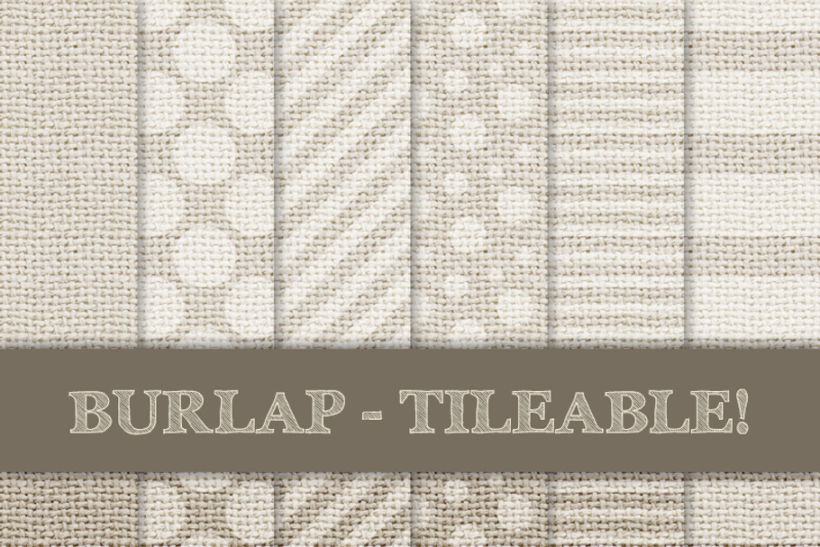 Burlap Digital Papers - Cream, Beige in Patterns - product preview 8