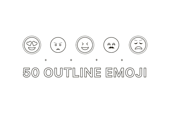 Line emoji in Heart Emoticons - product preview 2