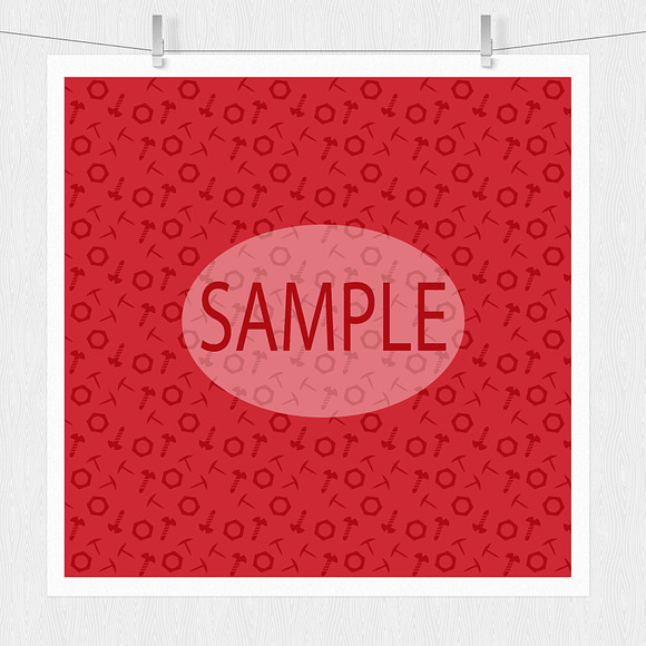 Father's Day Scrapbooking - Red in Patterns - product preview 1