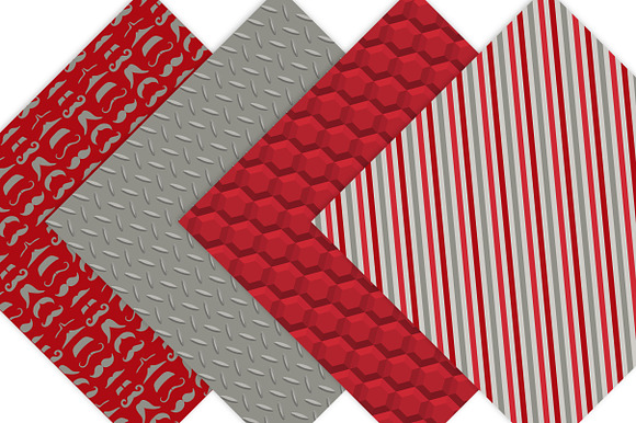 Father's Day Scrapbooking - Red in Patterns - product preview 2