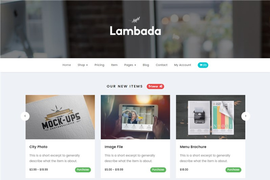 Lambada - HTML Template Digital Shop