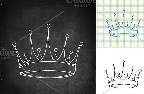 Golden king crown in Illustrations - product preview 1