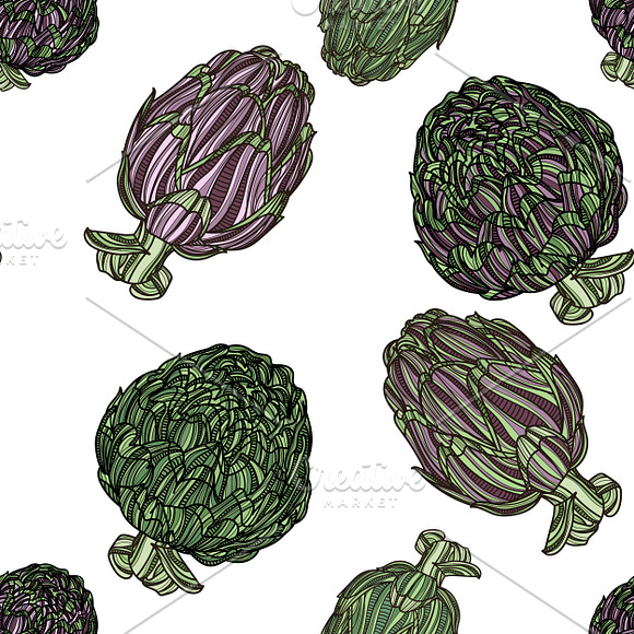 Artichoke vector collection in Illustrations - product preview 1