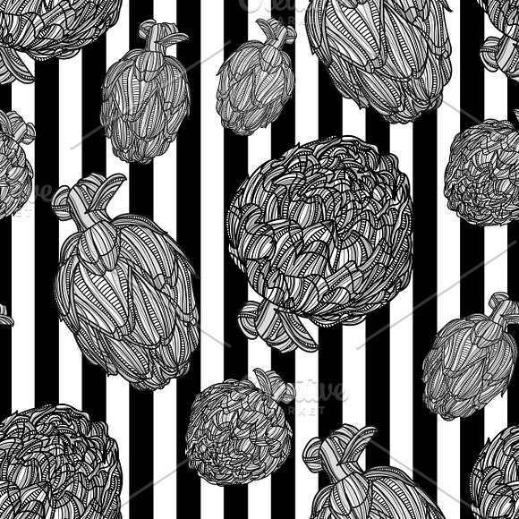 Artichoke vector collection in Illustrations - product preview 4