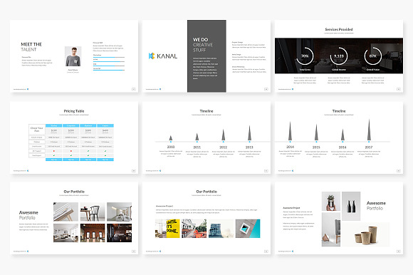 Kanal Business Presentation in Keynote Templates - product preview 3