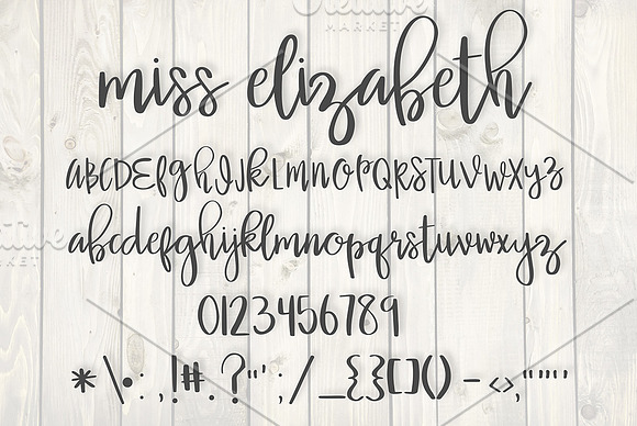Miss Elizabeth Font in Scrapbooking Fonts - product preview 1