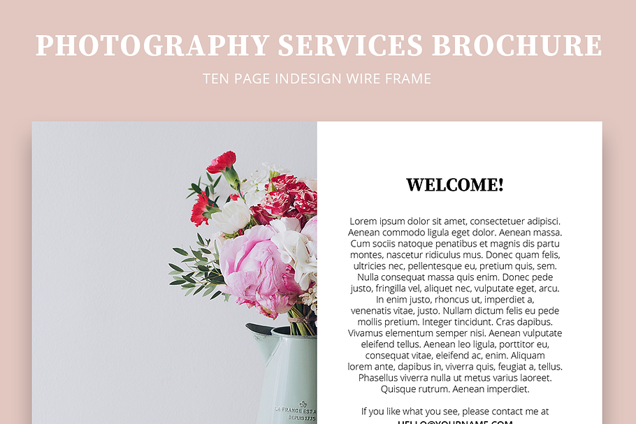 Photography Services Brochure in Brochure Templates - product preview 8