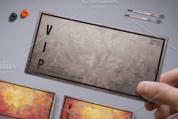 Minimal VIP Pass with Vintage Style in Card Templates - product preview 1