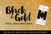 Black & Gold Social Media Image Pack