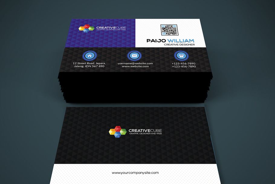 Modern Simple Business Card in Business Card Templates - product preview 8