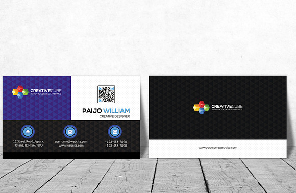 Modern Simple Business Card in Business Card Templates - product preview 1