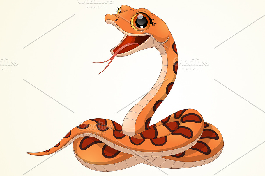 Petite funny snake in Illustrations - product preview 8
