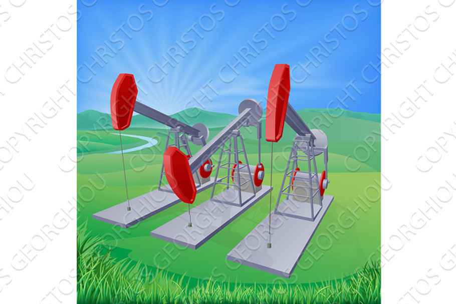 Oil well pumpjacks