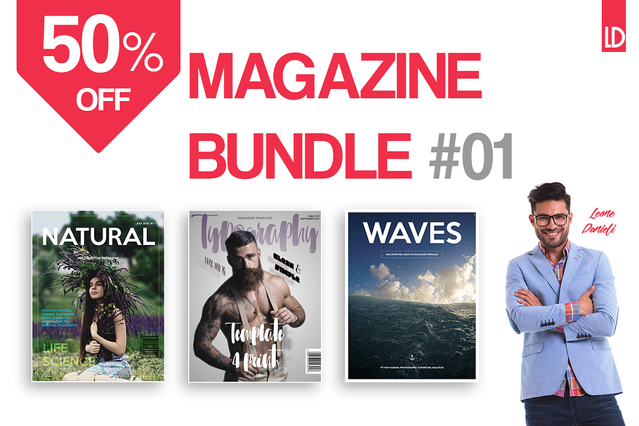Lifestyle - Magazine Bundle 01 in Magazine Templates - product preview 8