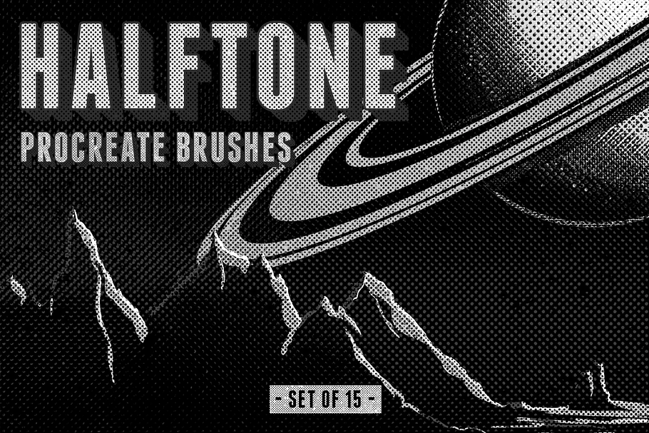 Halftone Procreate Brushes in Photoshop Brushes - product preview 8