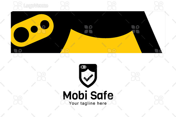 Mobi Safe - Mobile Safety Logo in Logo Templates - product preview 2