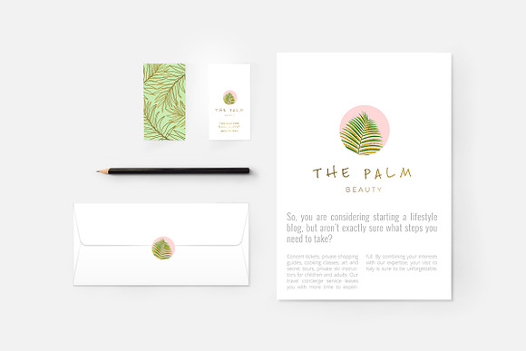 The Palm Tropical Logo Template in Logo Templates - product preview 2