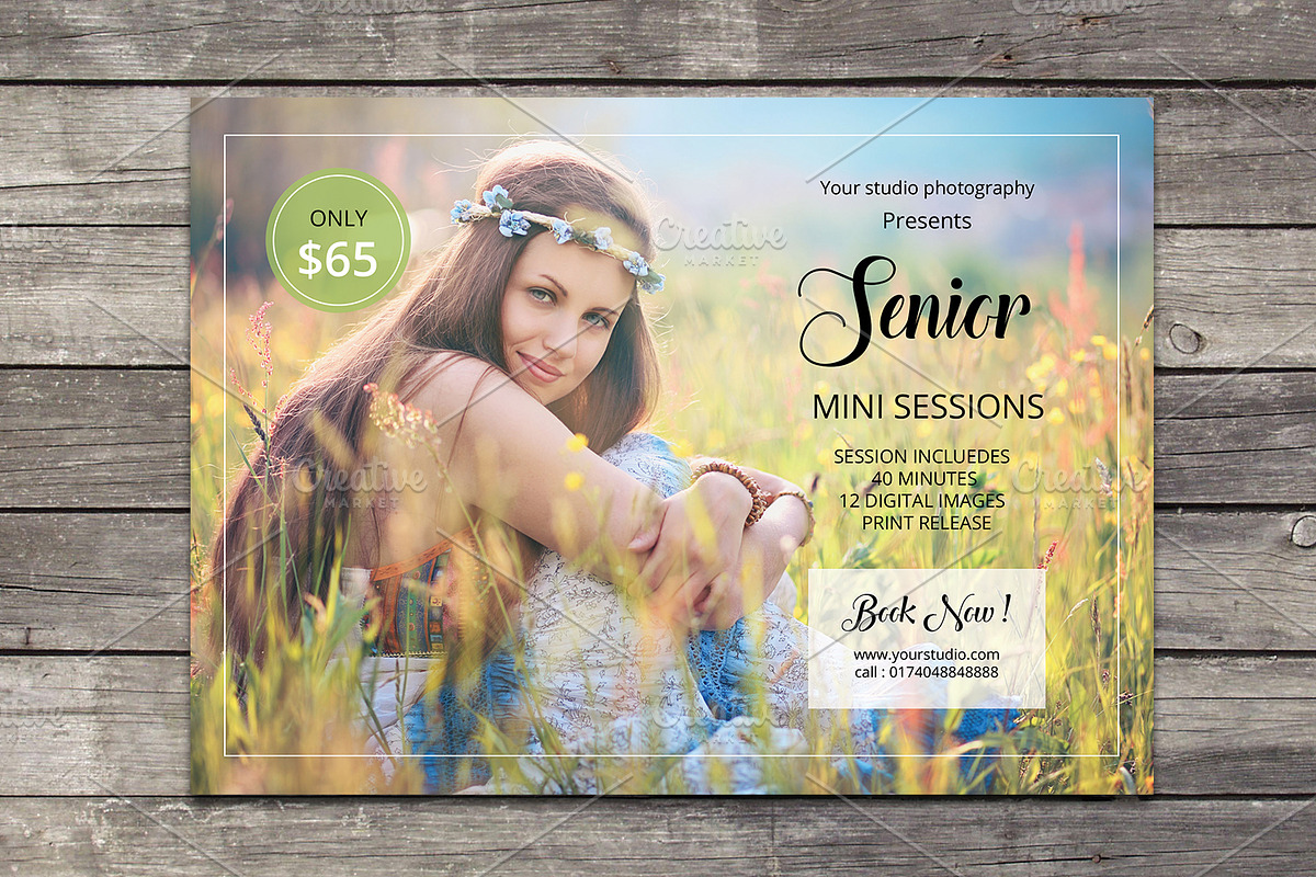 Senior Mini Session Template-V576 in Flyer Templates - product preview 8