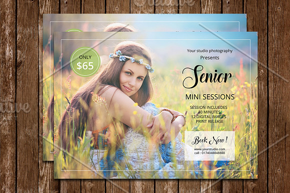 Senior Mini Session Template-V576 in Flyer Templates - product preview 1