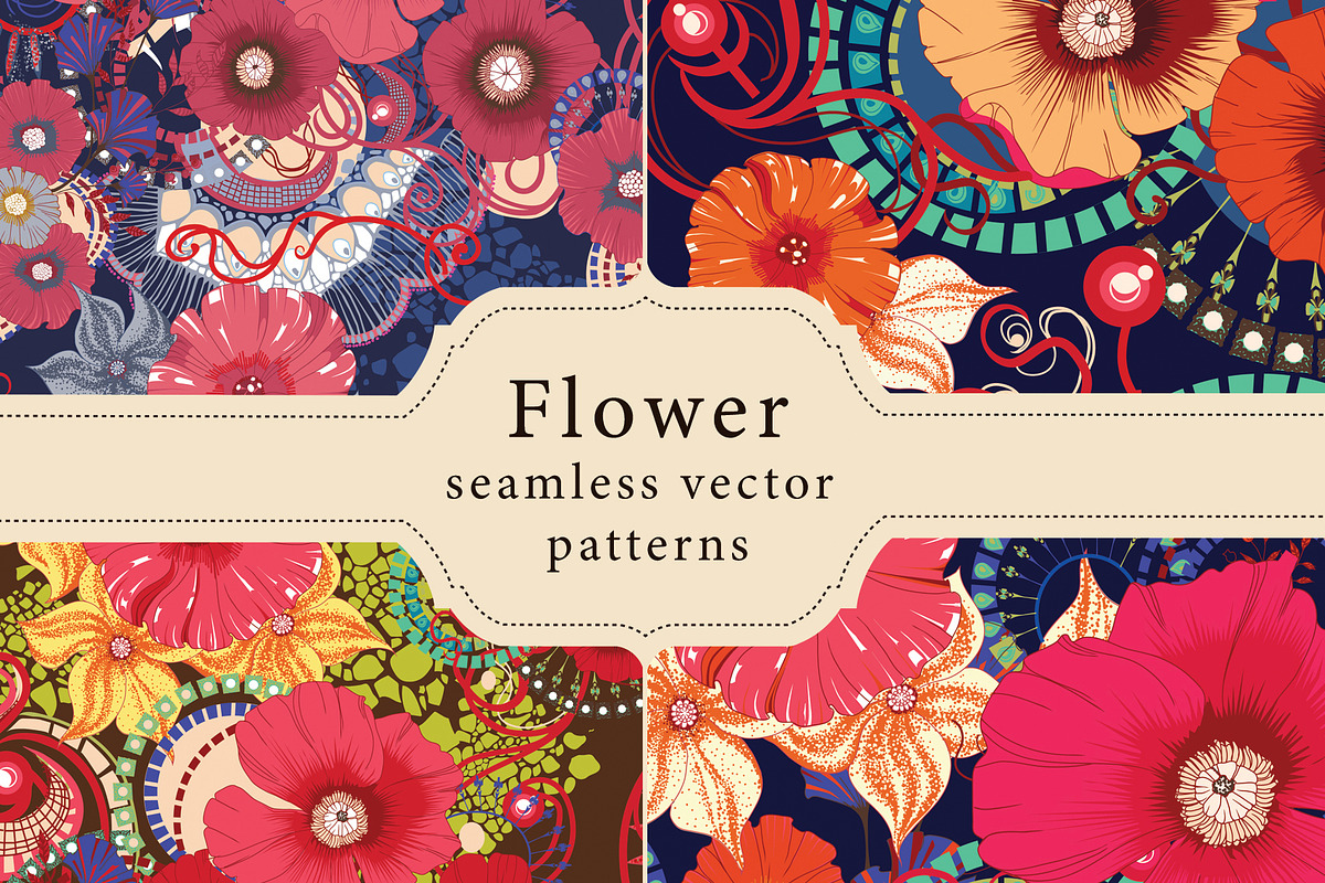 11 floral seamless patterns in Patterns - product preview 8